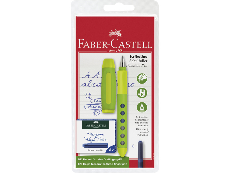 Sulepea Faber-Castell Scribolino sinine paremakäelistele blistris - Pilt 4