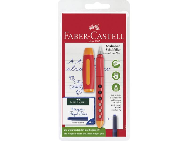 Sulepea Faber-Castell Scribolino sinine paremakäelistele blistris - Pilt 5