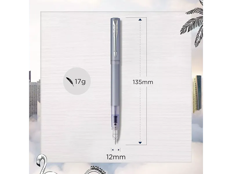 Sulepea Parker Vector XL Silver Blue 0.7mm - Pilt 2