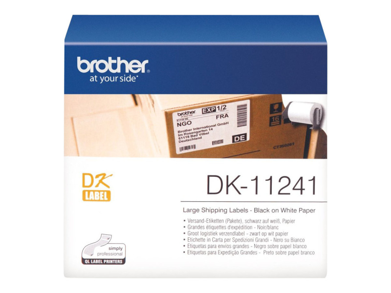 Suurte Ümbrike Saateetiketid Brother DK-11240, valge - Pilt 2