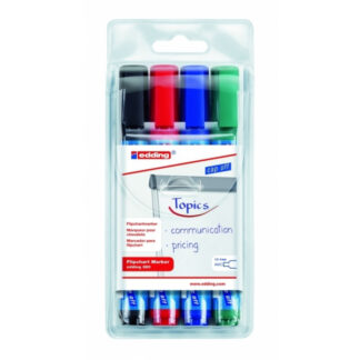 Tahvlimarker Edding 380 tahvliplokile, komplekt 4-värvi, 1.5-3mm