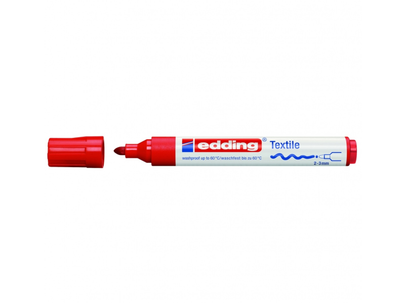 Tekstiilimarker Edding 4500 punane