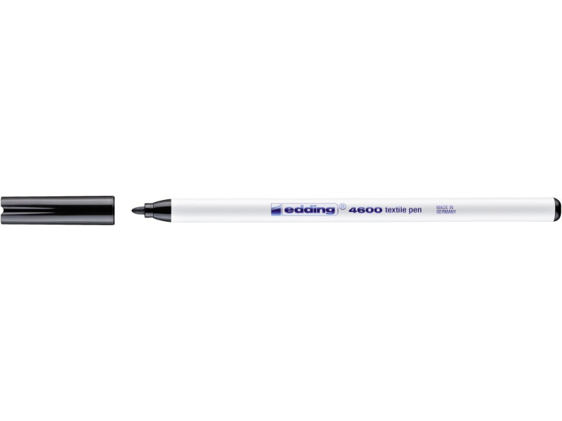 Tekstiilimarker Edding 4600 1 mm, must