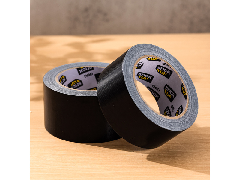 Tekstiilteip DELI 60mm x20m 230mic must - Pilt 2