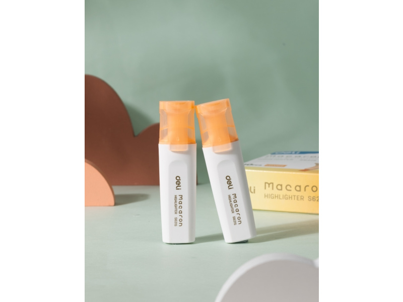 Tekstimarker DELI Macaron 1-5mm pastell oranž - Pilt 3