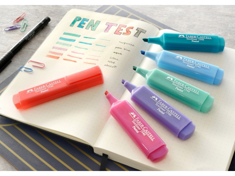 Tekstimarker Faber-Castell 1546 pastell lilla - Pilt 4