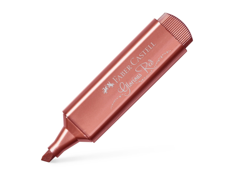 Tekstimarker Faber-Castell metallik punane