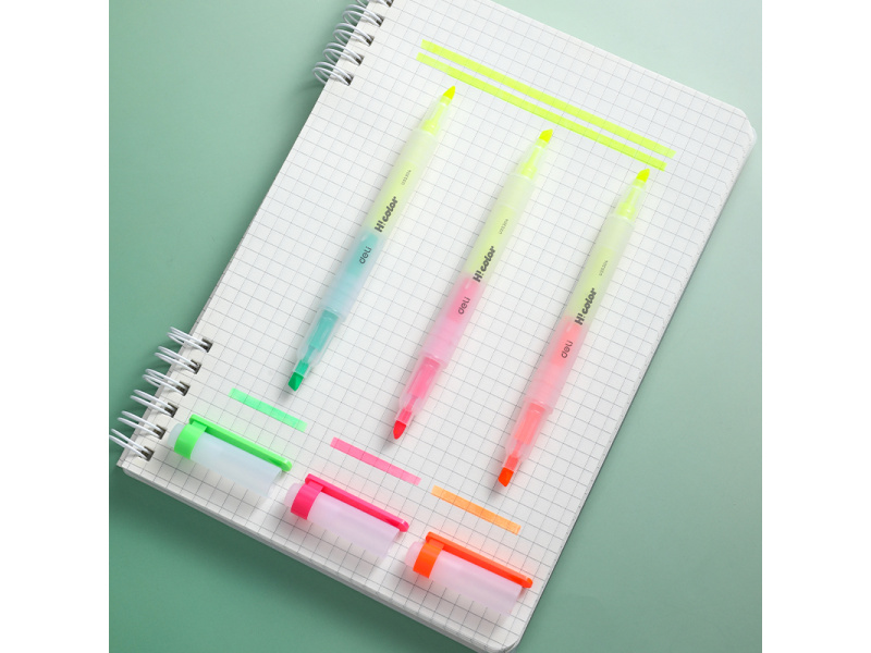 Tekstimarkerite komplekt DELI H!color, 1–3.8 mm, 6 värvi - Pilt 5