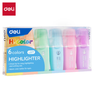 Tekstimarkerite komplekt Deli Hicolor mini 6-värvi
