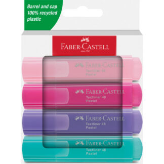 Tekstimarkerite komplekt Faber-Castell 46 pastell 4-värvi