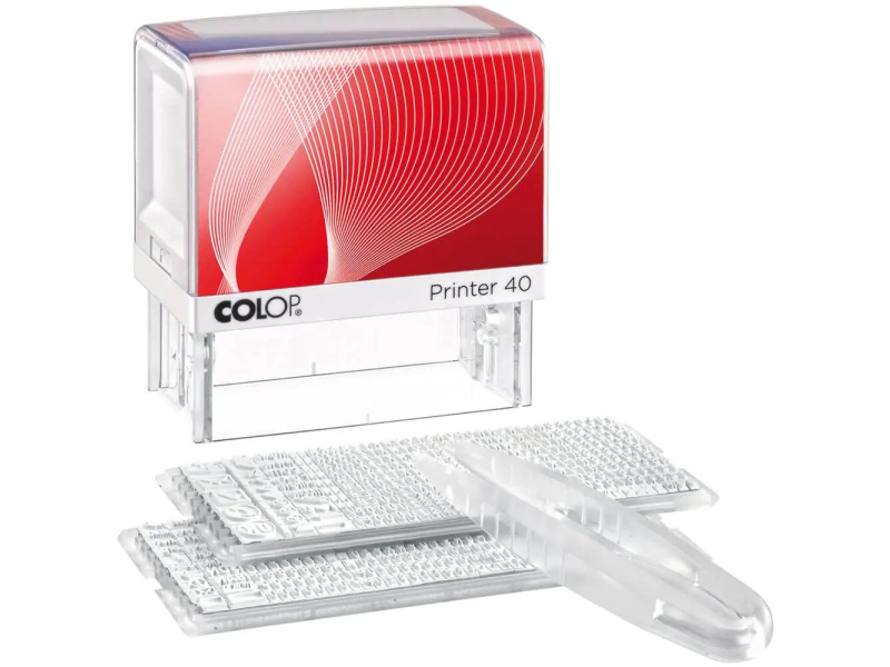 Tempel Colop Printer P40SET iselaotatav (23x59mm) 6-rida