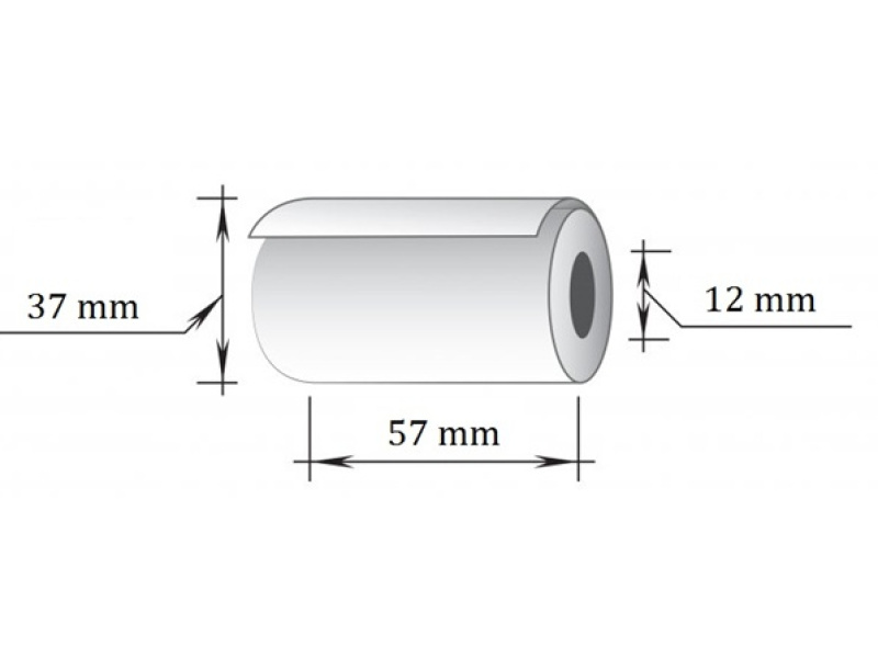 Termorull 57mmx15m(33mm)x12 (280rulli/kast)