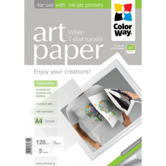 Termosiirde Photo paper ColorWay ART, Heledale Kangale, valge
