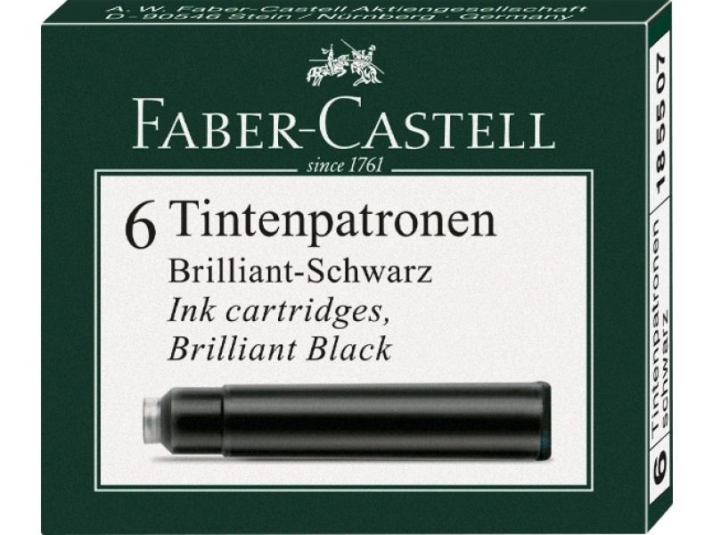 Tindipadrunid Faber-Castell must 6tk/pk