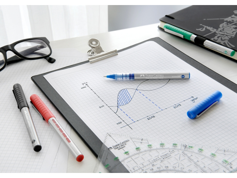 Tindipliiats Faber-Castell 0.7 helesinine - Pilt 2
