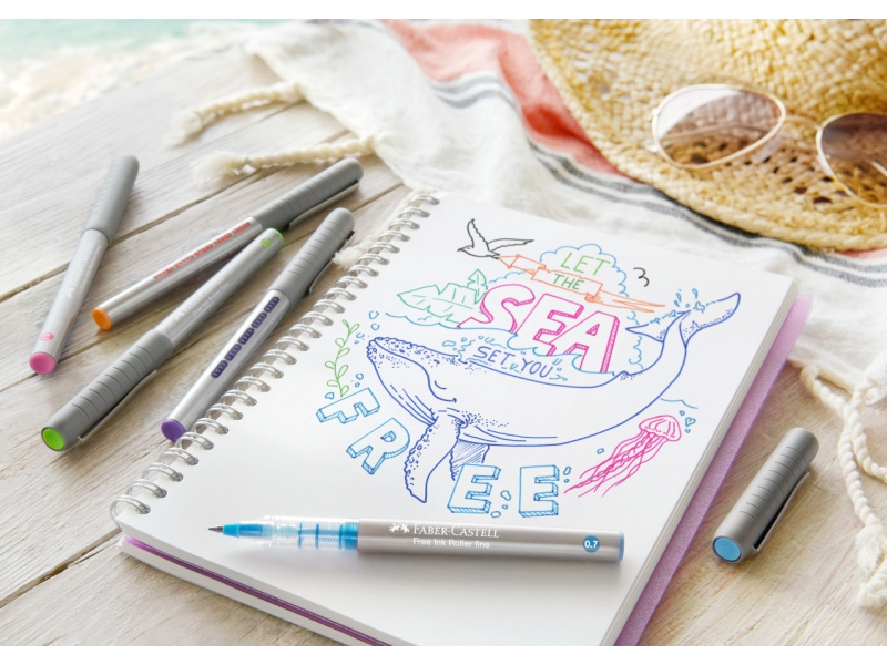 Tindipliiats Faber-Castell 0.7 helesinine - Pilt 3