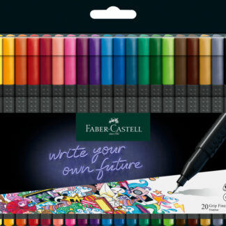 Tindipliiats Faber-Castell FinePen 0.4mm 20-värvi