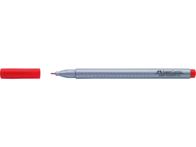Tindipliiats Faber-Castell Finepen GRIP 0.4, geranium red light