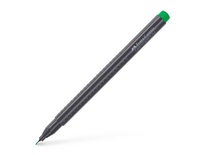 Tindipliiats Faber-Castell Grip Finepen 0,4mm, smaragdroheline