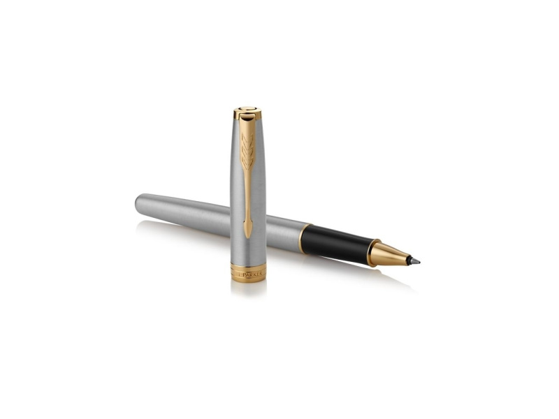 Tindipliiats Parker Sonnet Stainless Steel GT Fine Black