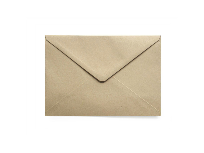 Ümbrik C5 (162x229mm) Nature dark beige 120 g/m2 10 tk/pk D