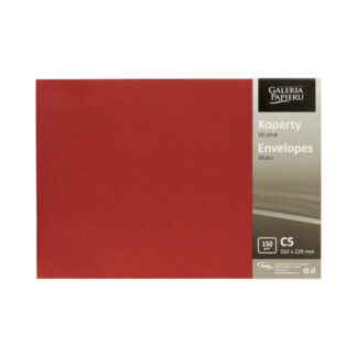 Ümbrik C5 (162x229mm) Pearl red 150 g/m2 10 tk/pk D