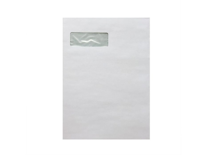 Ümbrik E4 College 215x307mm aknaga 500tk/pk