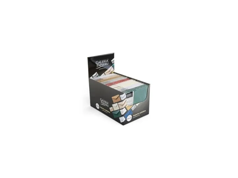 Ümbrikud KW160 siledate ja metallsete värvide segu 45 pakki/DISPLAY