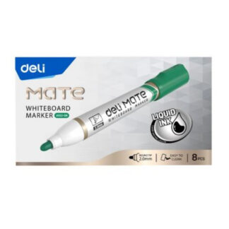 Valgetahvlimarker Deli Mate EU052, ümar ots 1.8mm, roheline