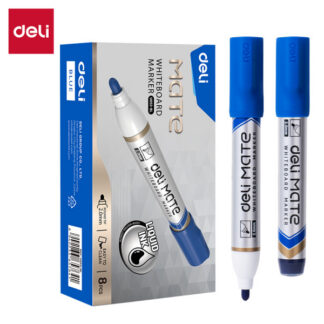 Valgetahvlimarker Deli Mate EU052, ümar ots 1.8mm, sinine