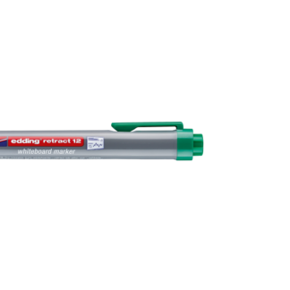 Valgetahvlimarker Edding 12 1,5-3mm, ümar ots, klõpsuga, roheline
