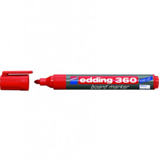 Valgetahvlimarker Edding 360 A8 punane, ümar ots 1,5-3mm