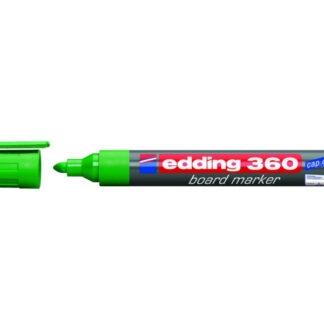 Valgetahvlimarker Edding 360 A8 roheline, ümar ots 1,5-3mm