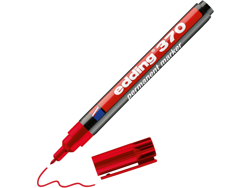 Valgetahvlimarker Edding 361, 1mm punane