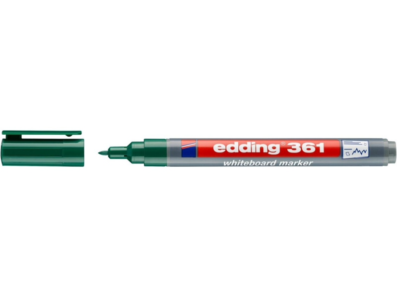 Valgetahvlimarker Edding 361 roheline, 1mm - Pilt 3