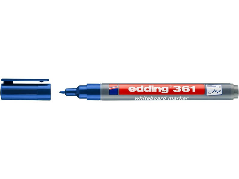 Valgetahvlimarker Edding 361 sinine, 1mm - Pilt 2