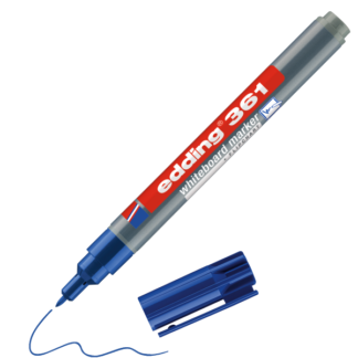 Valgetahvlimarker Edding 361 sinine, 1mm