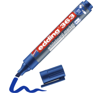 Valgetahvlimarker Edding 363 A8 sinine, lõigatud ots 1-5mm