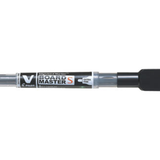 Valgetahvlimarker Pilot V Board Master S EF, vahetatav padrun, kustutaja, must, ümar ots 1,3mm