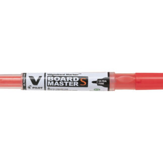 Valgetahvlimarker Pilot V Board Master S EF, vahetatav padrun, punane, ümar ots 1,3mm