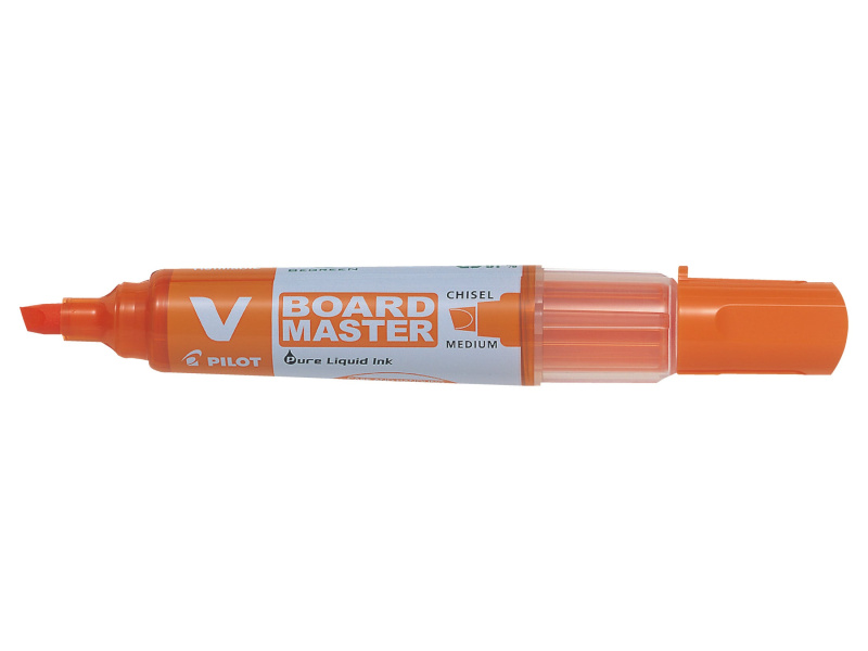 Valgetahvlimarker Pilot V Board Master, vahetatav padrun, oranž, lõigatud ots 2,2-5,2mm