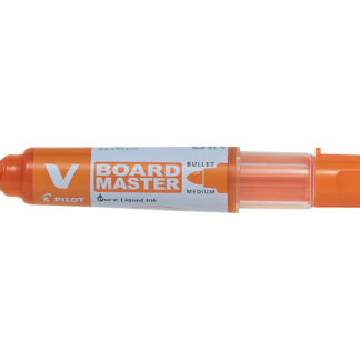 Valgetahvlimarker Pilot V Board Master, vahetatav padrun, oranž, ümar ots 2,3mm