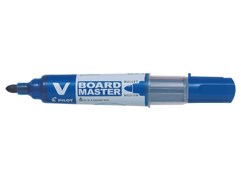 Valgetahvlimarker Pilot V Board Master, vahetatav padrun, sinine, ümar ots 2,3mm