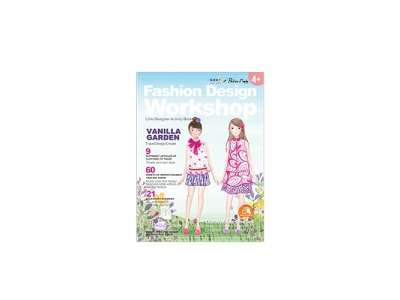 Värvi Ise pildid StickN Little Designer Activity Book - Vanilla Garden