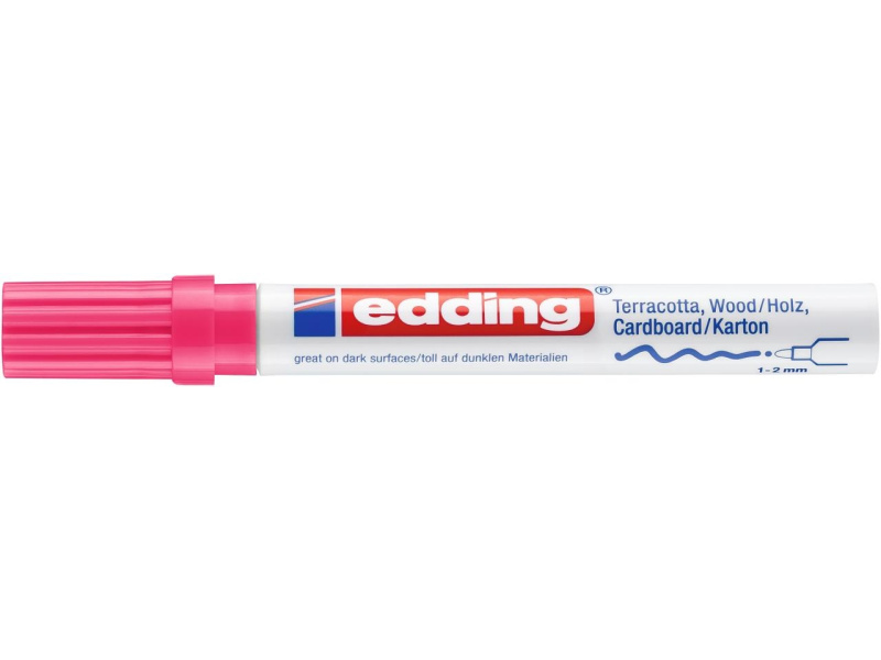 Värvimarker Edding 4040 dekoreerimiseks, 1-2 mm roosa - Pilt 2
