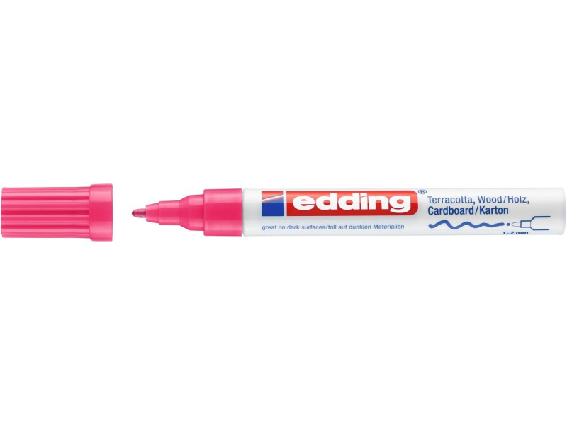 Värvimarker Edding 4040 dekoreerimiseks, 1-2 mm roosa