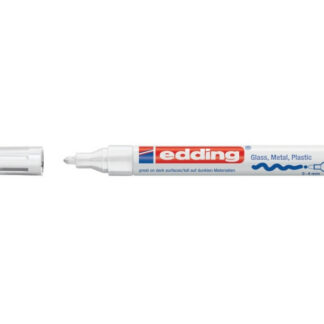 Värvimarker Edding 750, 2-4mm, permanente läikiv, valge