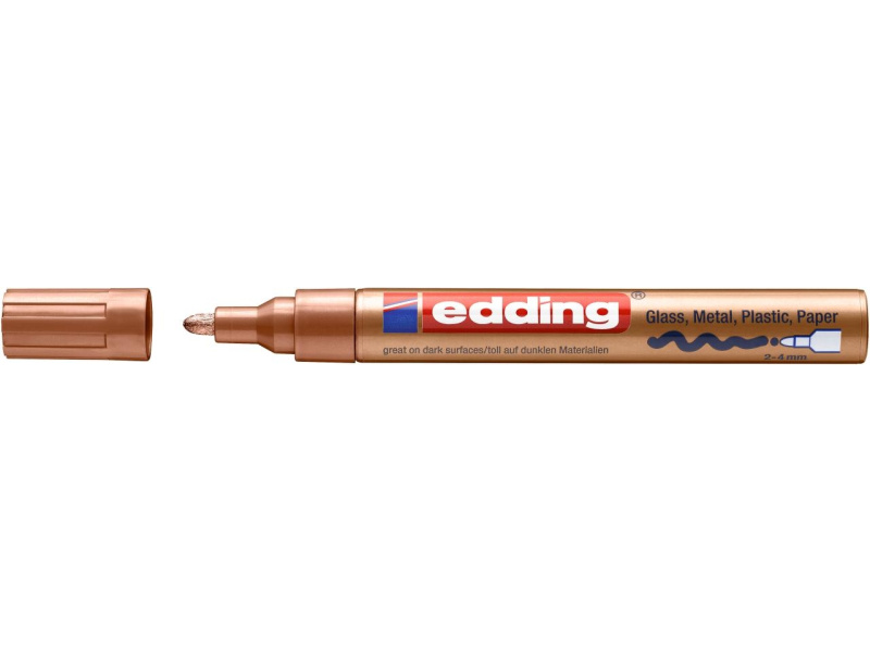 Värvimarker Edding 750 permanente, 2-4 mm vaskne - Pilt 2
