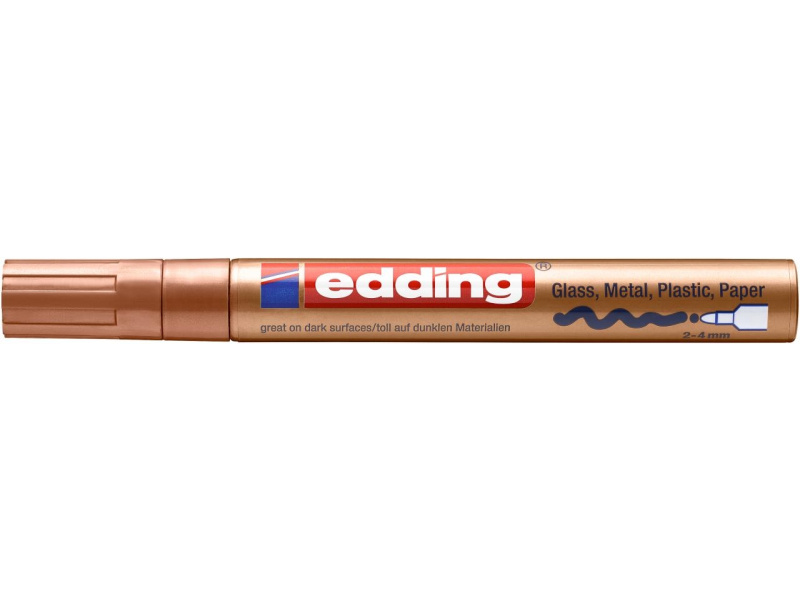Värvimarker Edding 750 permanente, 2-4 mm vaskne - Pilt 3