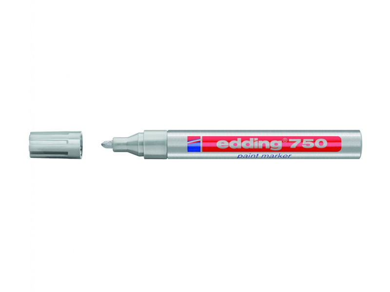 Värvimarker Edding 750 permanente, Hõbe, 2-4mm